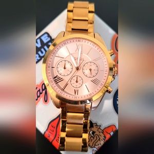 Fossil gold wrist watch, womens